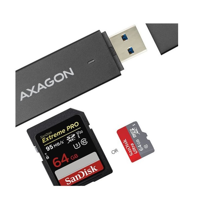 Axagon Superspeed USB Čtečka SD/microSDKaret