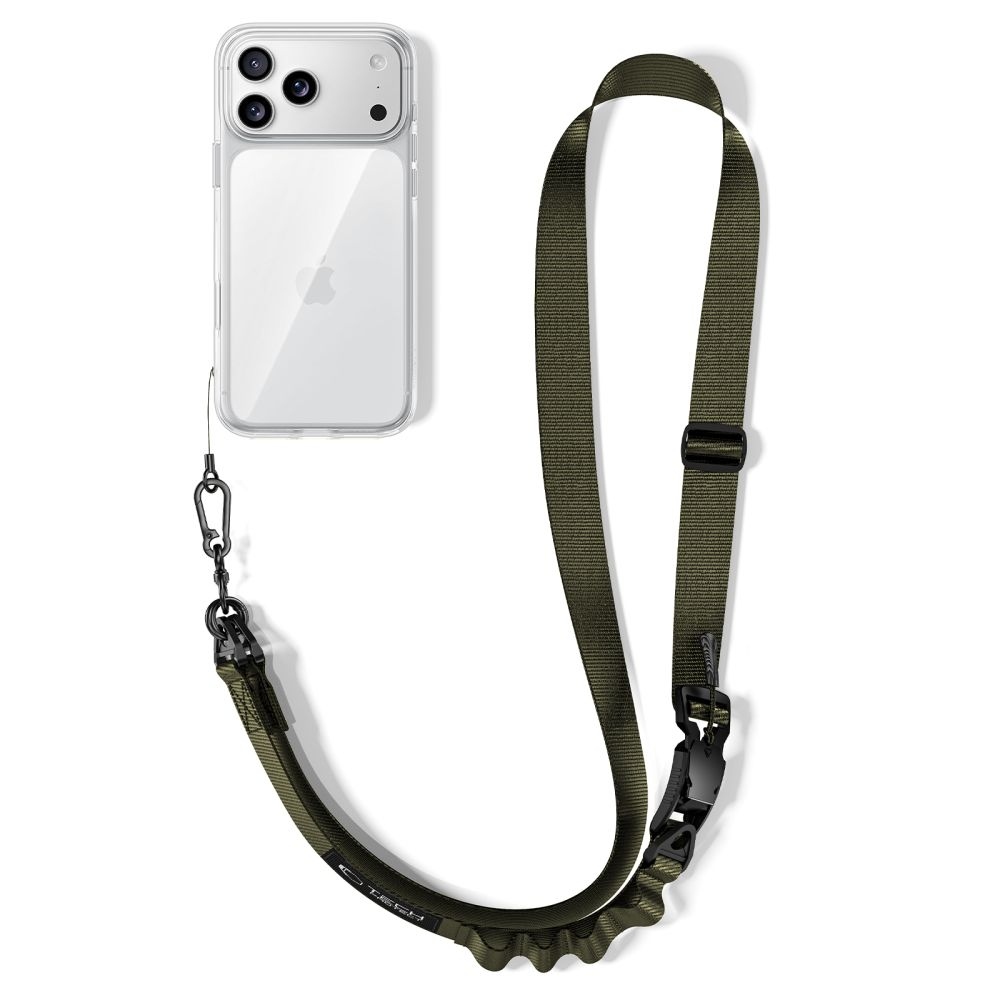 Tech-Protect C9S Rope Crossbody popruh na telefon - zelený