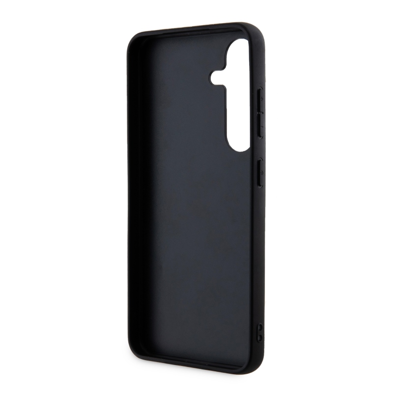 Guess PU 4G Metal Logo Zadní Kryt pro Samsung Galaxy S24+ Grey