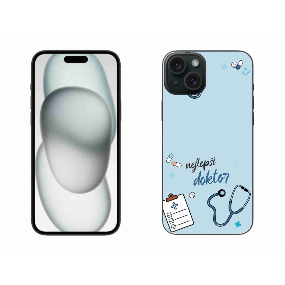 Gelový kryt mmCase na iPhone 15 Plus - nejlepší doktor