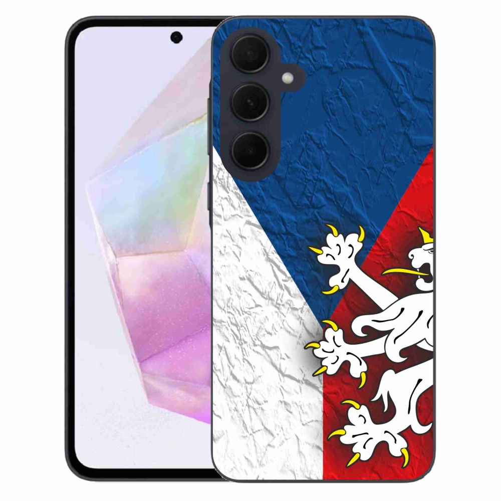 Gelový kryt mmCase na Samsung Galaxy A35 5G - česká vlajka 1