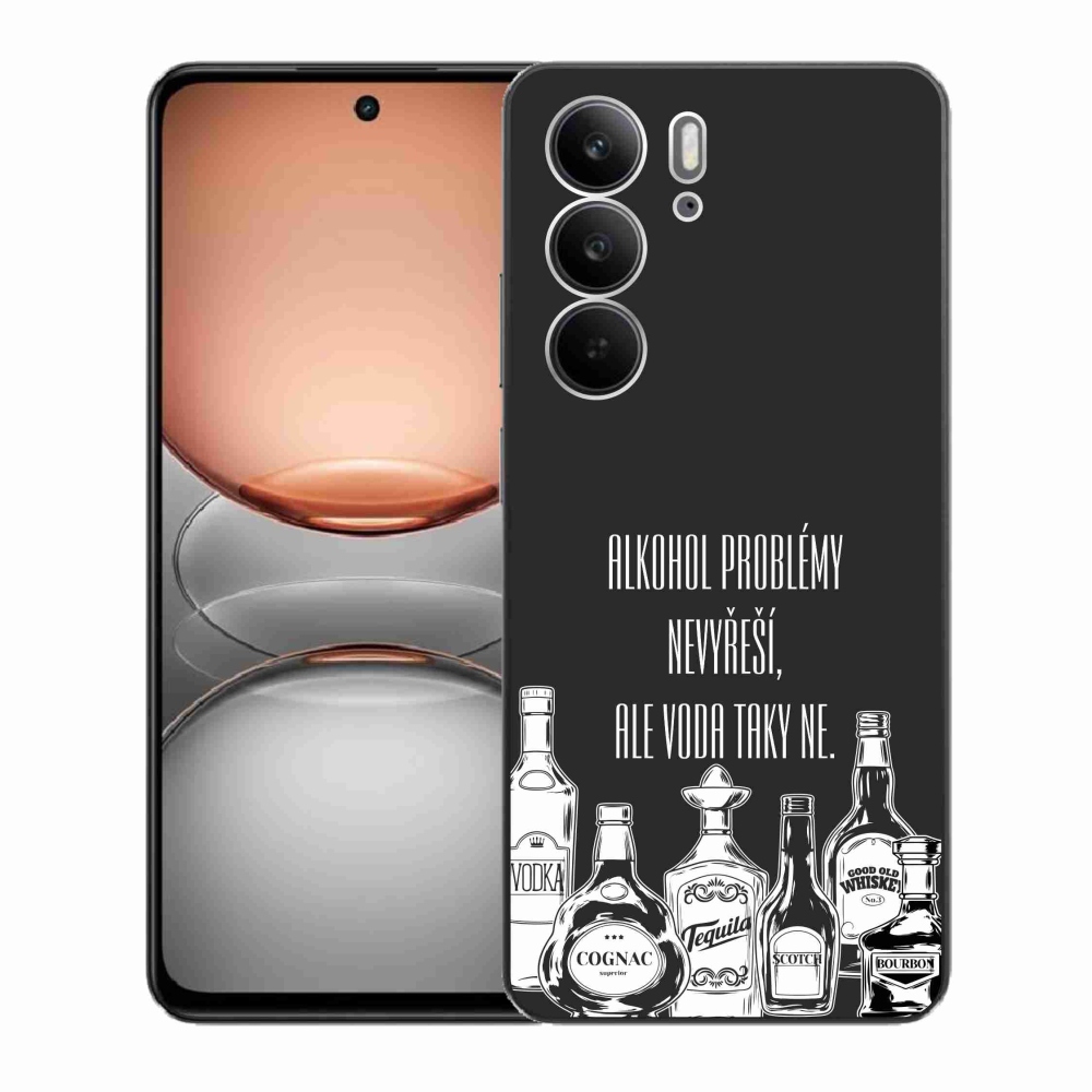 Gelový kryt mmCase na Realme C75 - vtipný text černé pozadí