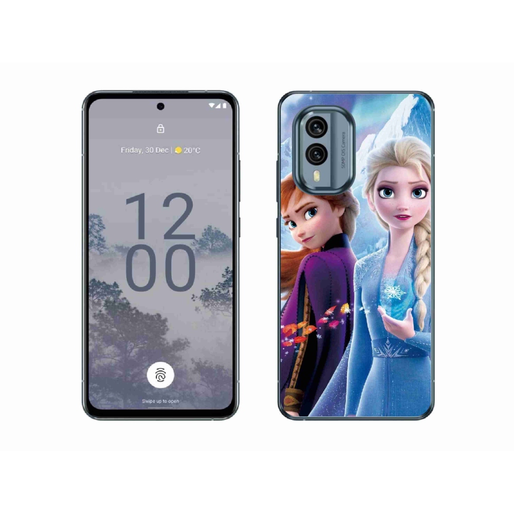 Gelový kryt mmCase na Nokia X30 5G - ledové království 3