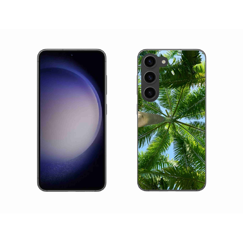 Gelový kryt mmCase na Samsung Galaxy S23 5G - palmy
