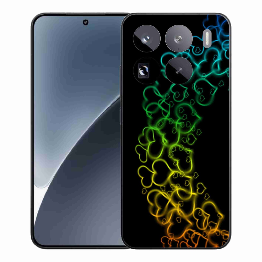Gelový kryt mmCase na Xiaomi 15 Pro - barevná srdíčka