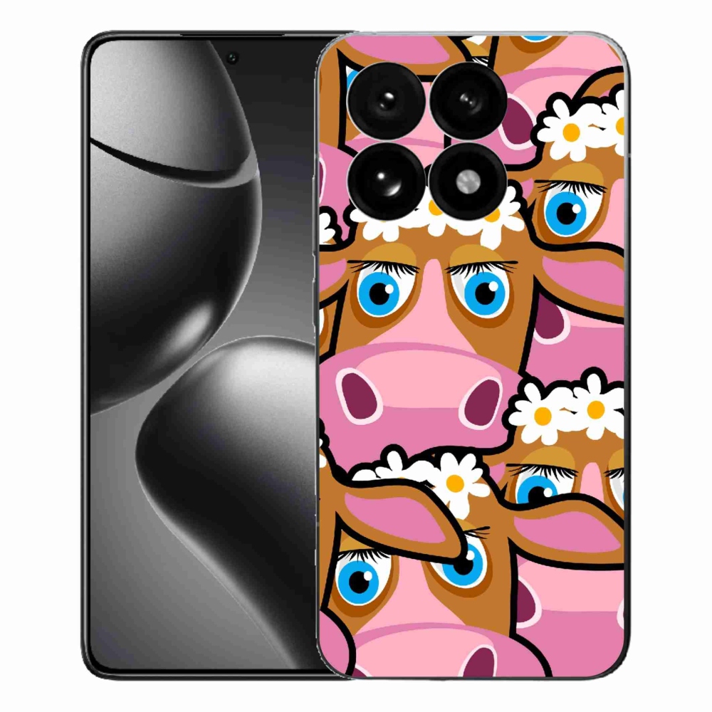 Gelový kryt mmCase na Xiaomi 15T - kreslené kravičky