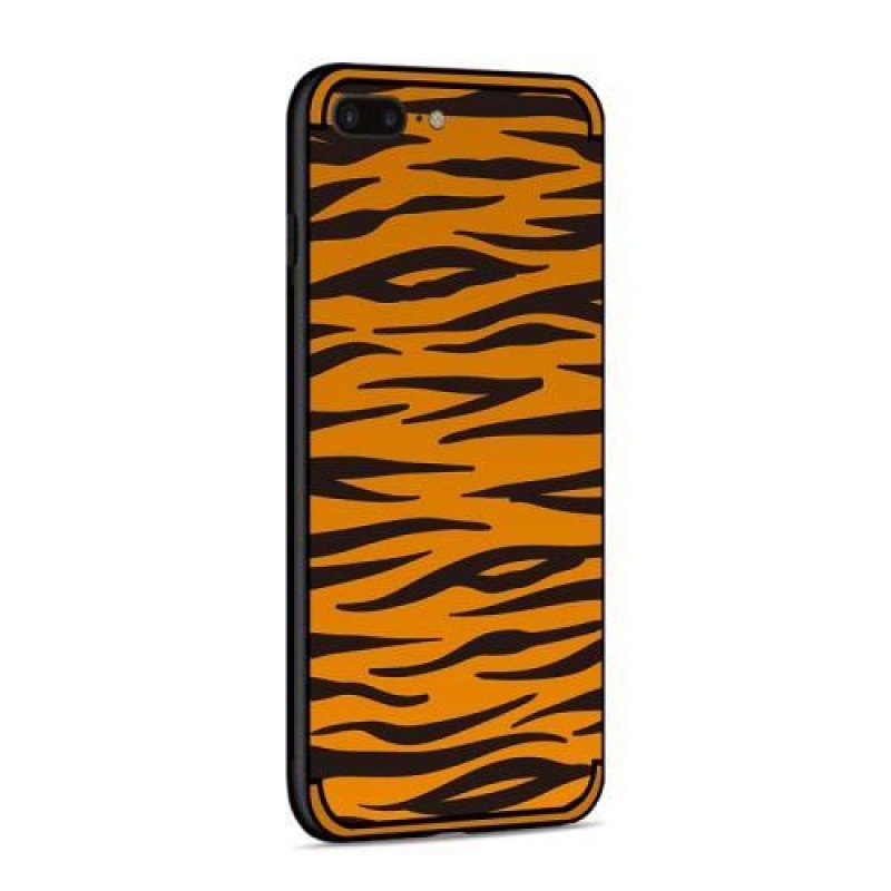 Jungle gelový obal s motivem na iPhone 8 Plus a iPhone 7 Plus - hnědá zebra