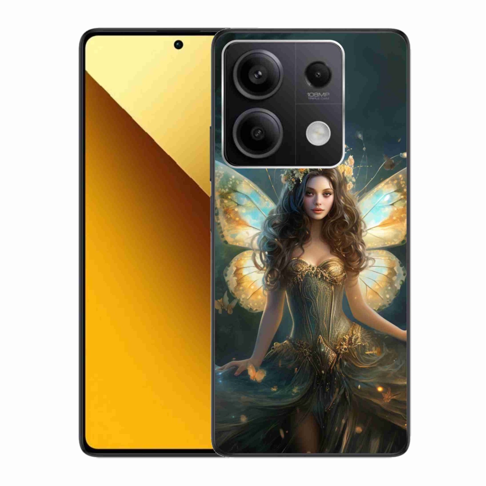 Gelový kryt mmCase na Xiaomi Redmi Note 13 5G - motýlí žena