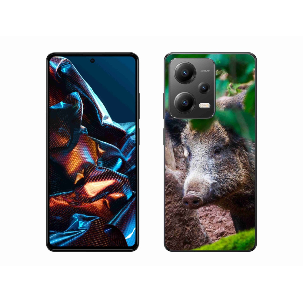 Gelový kryt mmCase na mobil Xiaomi Redmi Note 12 Pro 5G - divoké prase