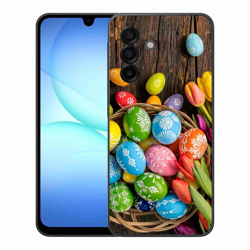 Gelový kryt mmCase na Samsung Galaxy A17 4G/5G - velikonoční vajíčka
