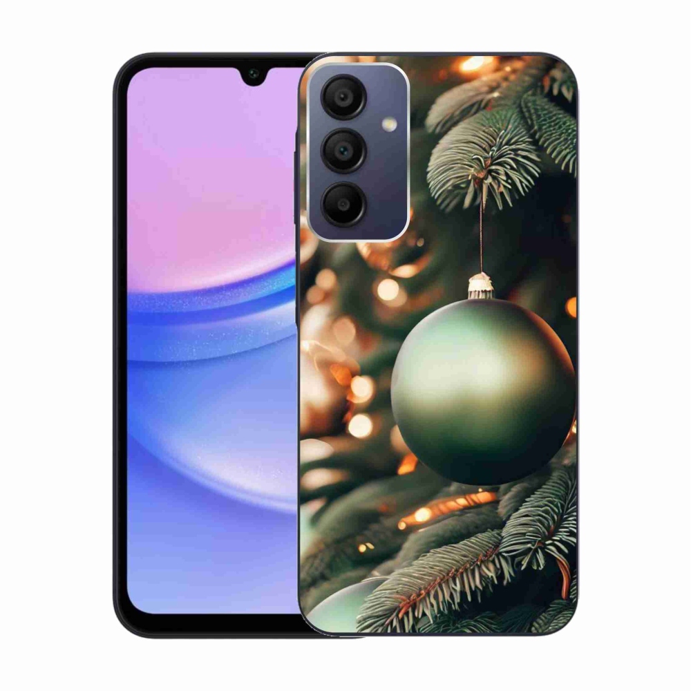 Gelový kryt mmCase na Samsung Galaxy A15 4G/5G - vánoční ozdoby 1