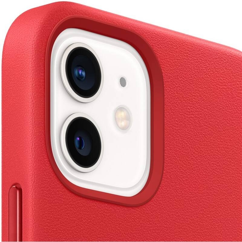 MHK73ZM/A Apple Kožený Kryt vč. MagSafe pro iPhone 12 mini Red