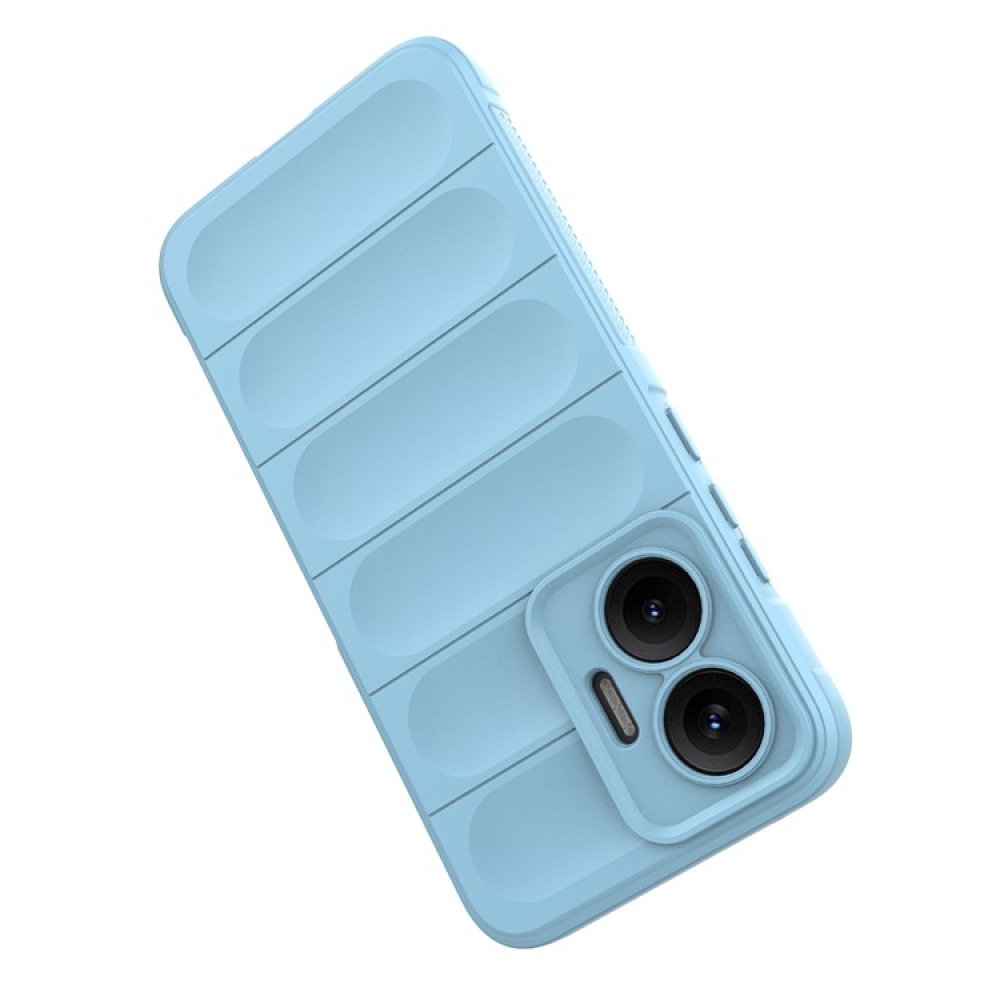 Rugg odolný gelový obal na Xiaomi Poco F7 5G - světlemodrý