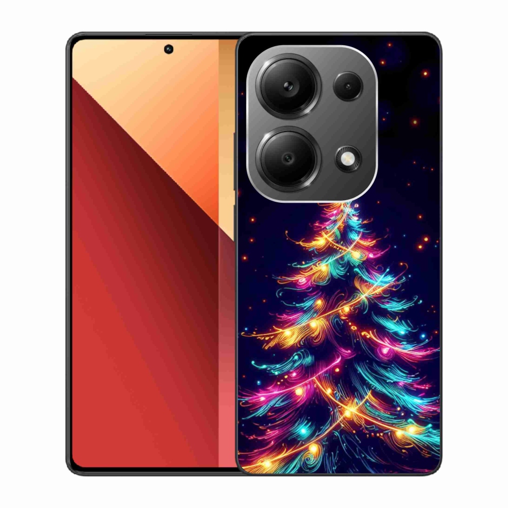 Gelový kryt mmCase na Xiaomi Redmi Note 13 Pro 4G/Poco M6 Pro - neonový vánoční stromek