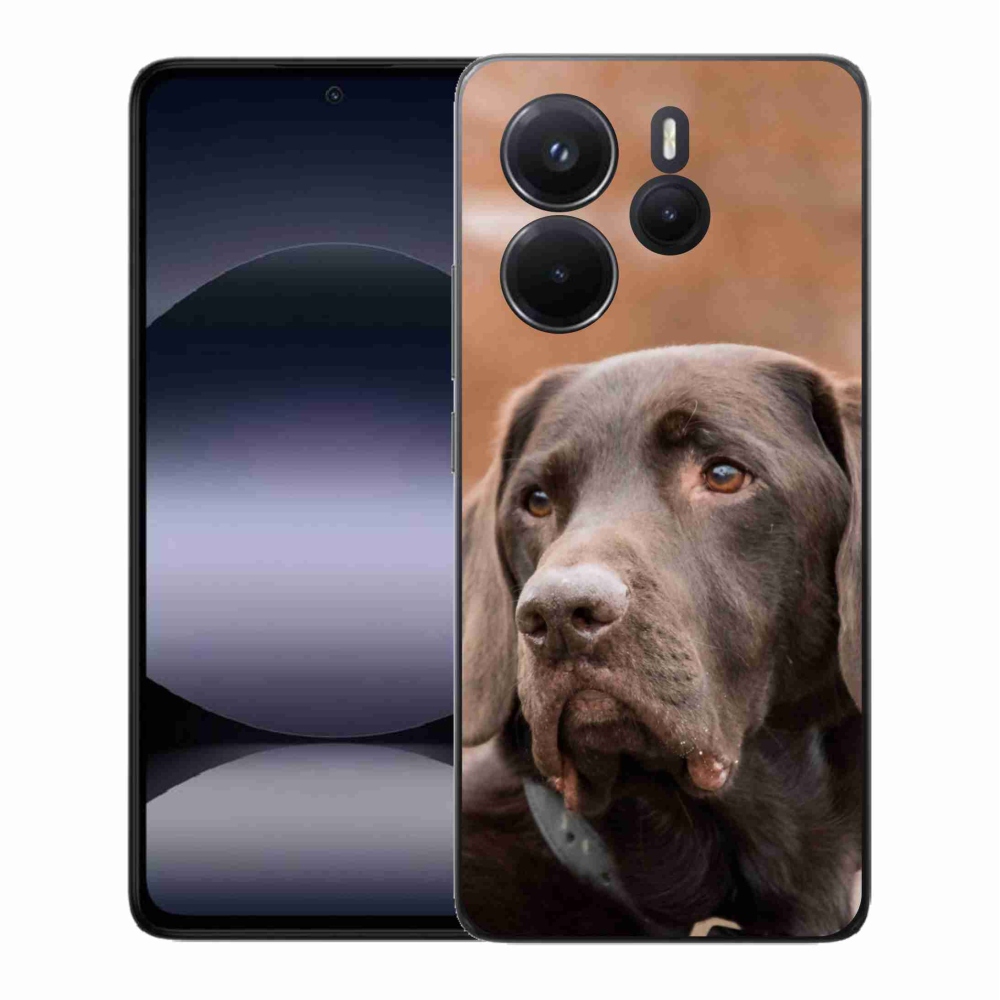 Gelový kryt mmCase na Xiaomi Redmi Note 14 - hnědý labrador