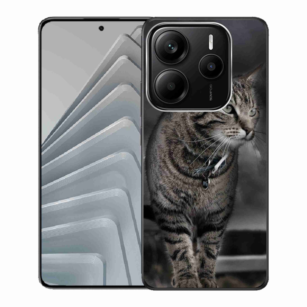 Gelový kryt mmCase na Xiaomi Redmi Note 14 5G - kočka