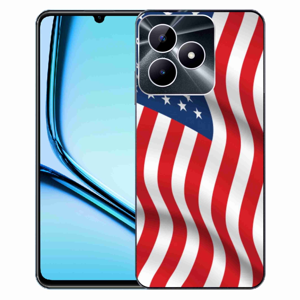 Gelový kryt mmCase na Realme Note 50 - USA vlajka
