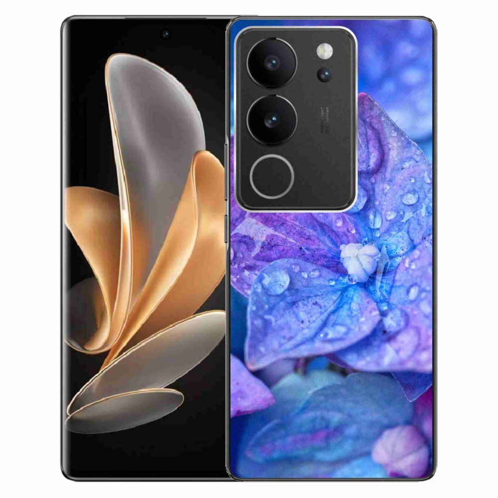Gelový kryt mmCase na Vivo V29 5G - fialový květ