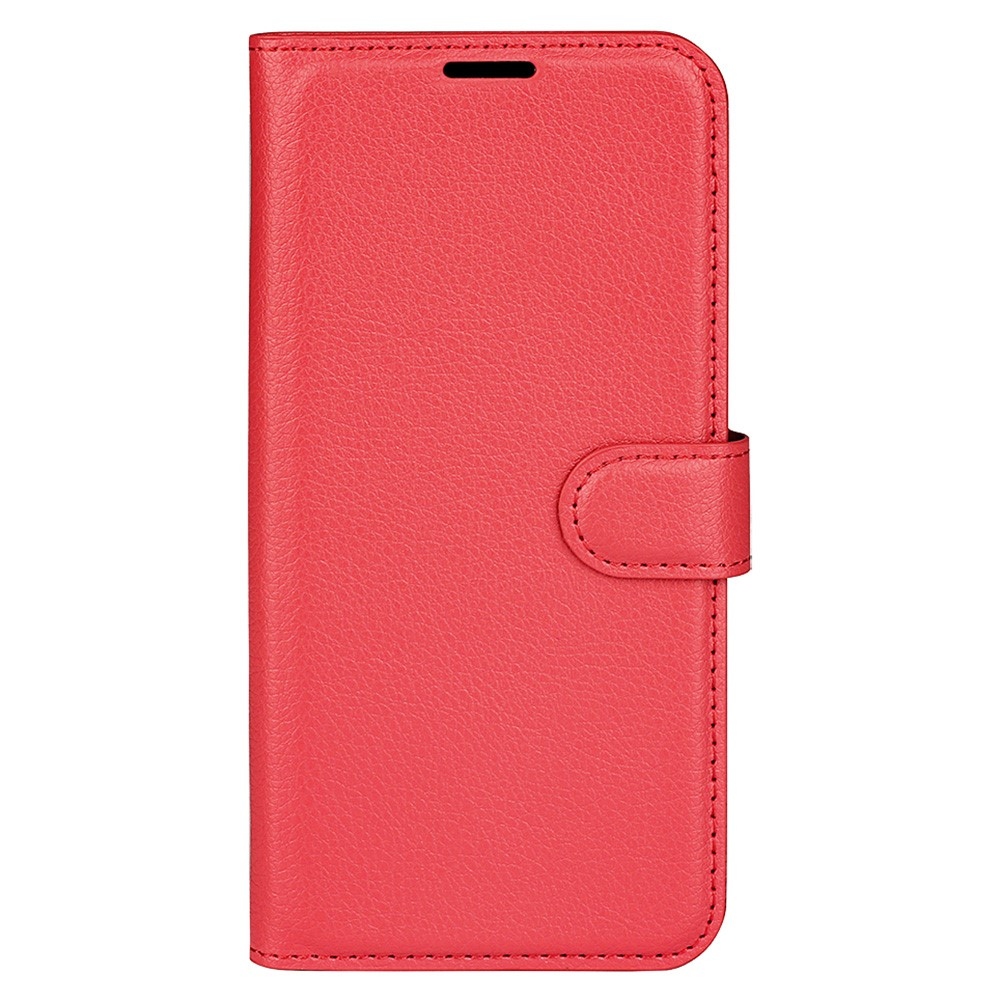 Litchi knížkové pouzdro na Xiaomi 14T Pro - červené