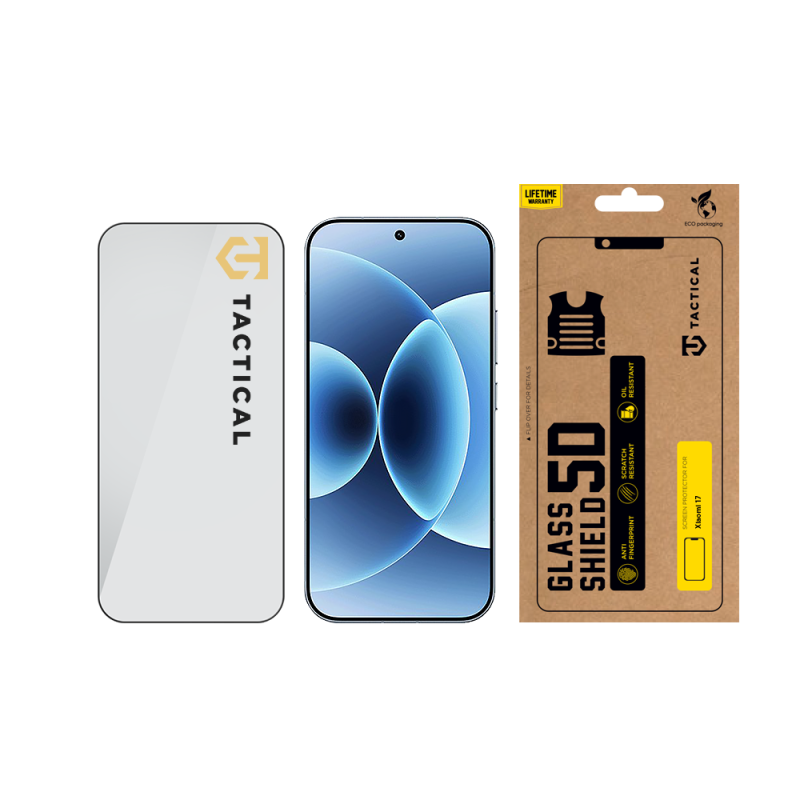 Tactical Glass Shield 5D sklo pro Xiaomi 17 Black 
