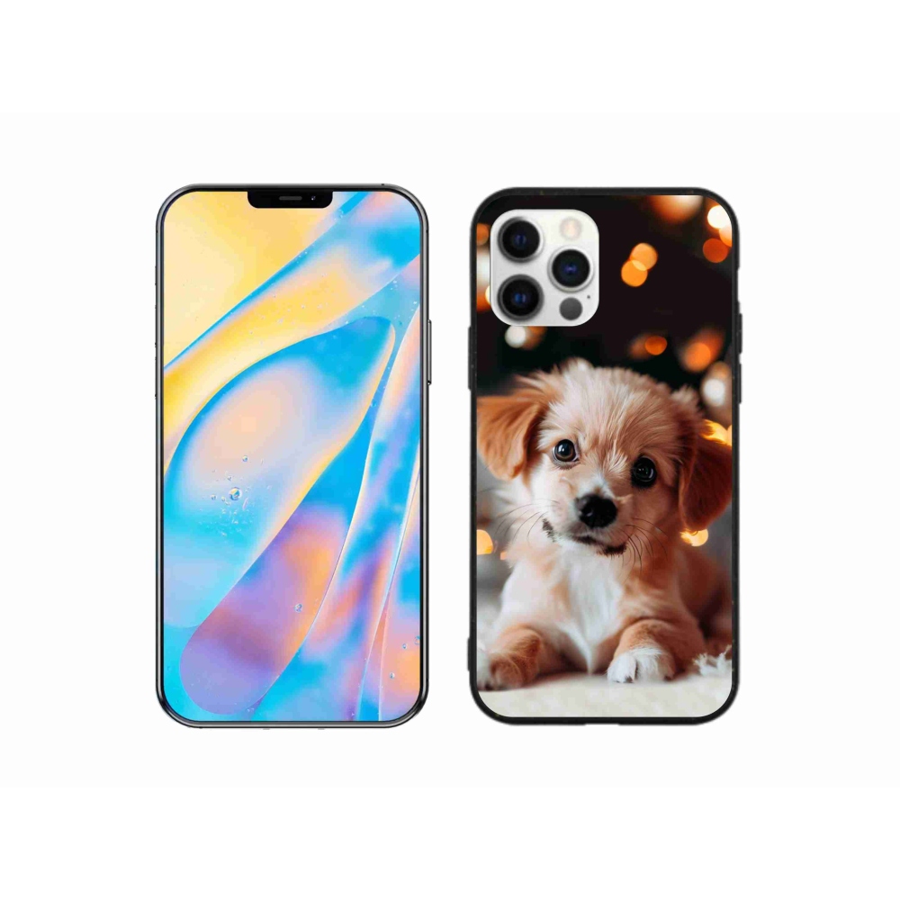Gelový kryt mmCase na iPhone 12 Pro - štěňátko