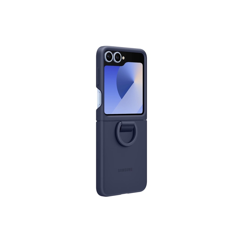 EF-PF741TNE Samsung Silikonový Kryt s Kroužkem pro Galaxy Z Flip 6 Navy