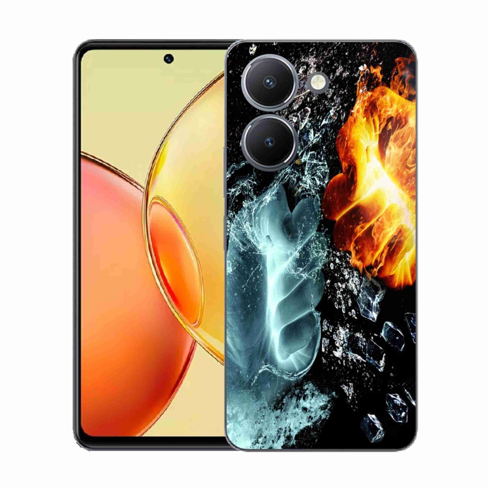 Gelový kryt mmCase na Vivo Y36 - voda a oheň