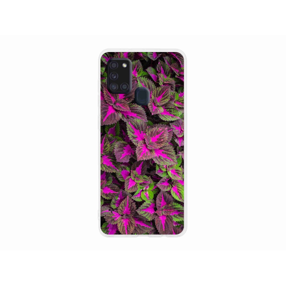 Gelový kryt mmCase na Samsung Galaxy A21s - květiny 10