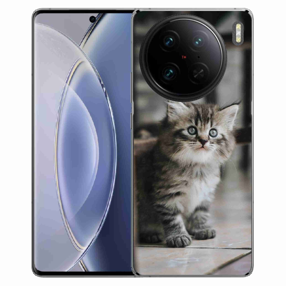 Gelový kryt mmCase na Vivo X90 Pro - koťátko