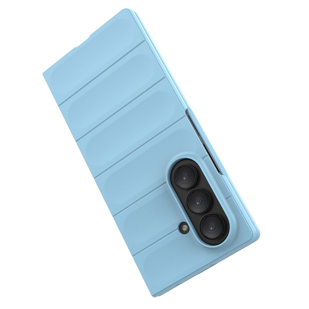 Rugg odolný gelový obal na Samsung Galaxy Z Fold7 5G - světlemodrý