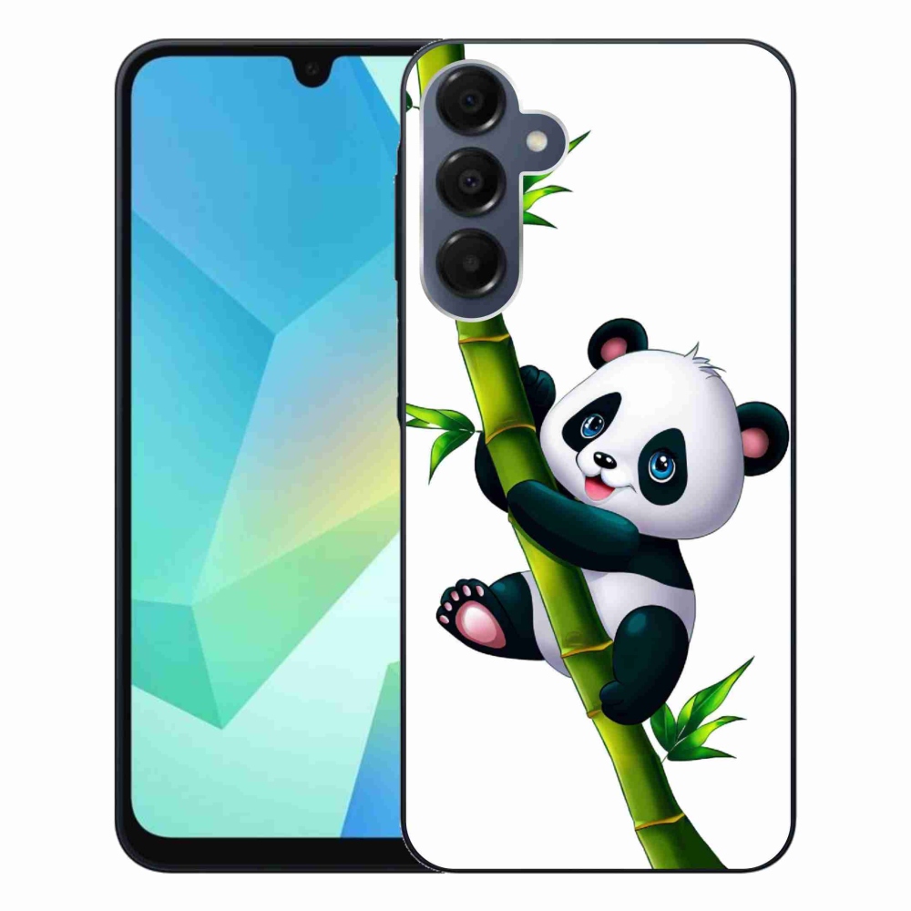 Gelový kryt mmCase na Samsung Galaxy A16 4G/5G - panda na bambusu