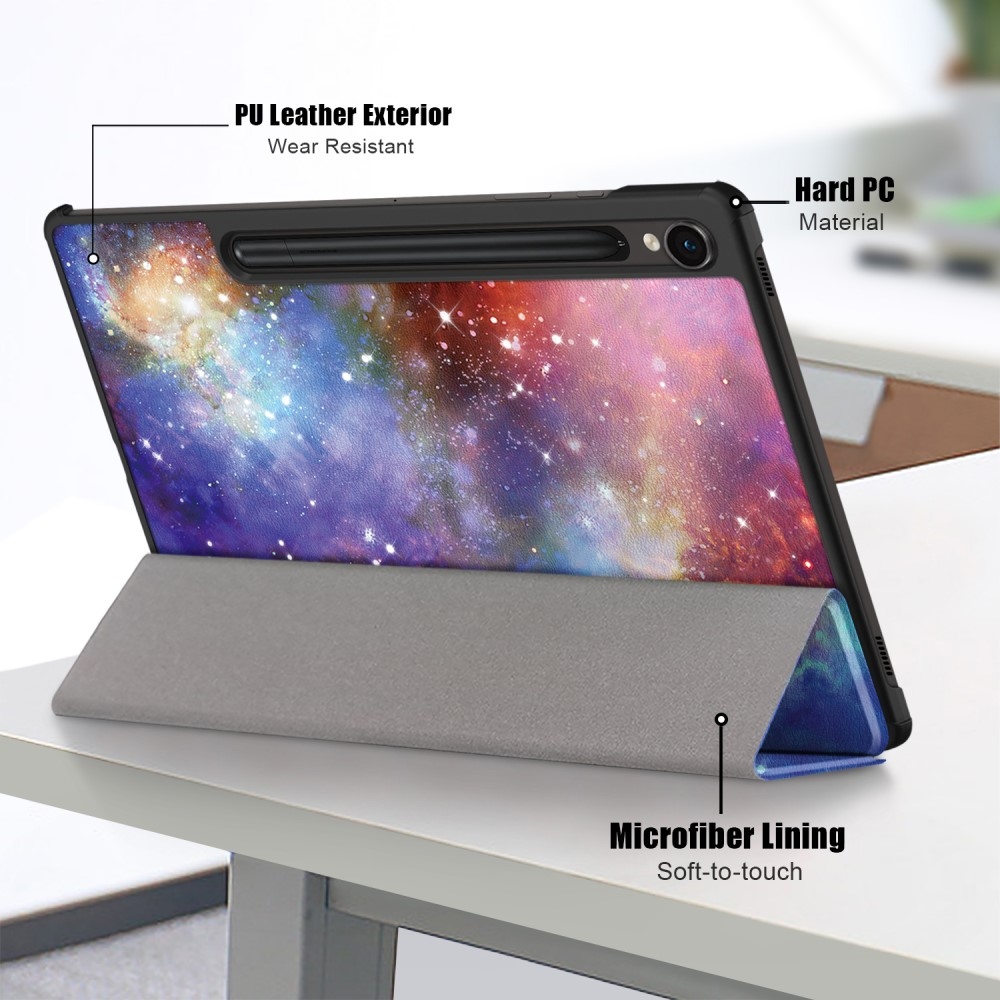 Print chytré zavírací pouzdro na Samsung Galaxy Tab S9 FE/Tab S10 FE - vesmír
