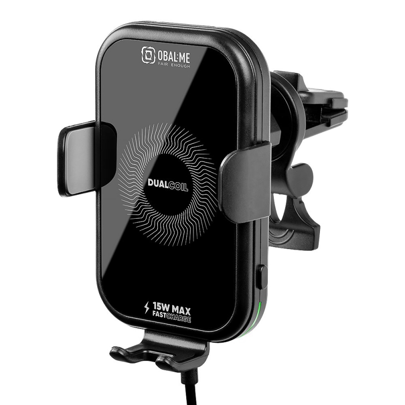 OBAL:ME GravCharger Bezdrátový Nabíjecí Držák do Auta 15W Black