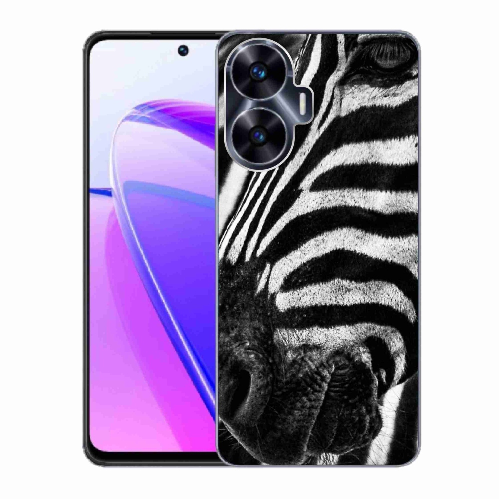 Gelový kryt mmCase na Realme C55 - zebra