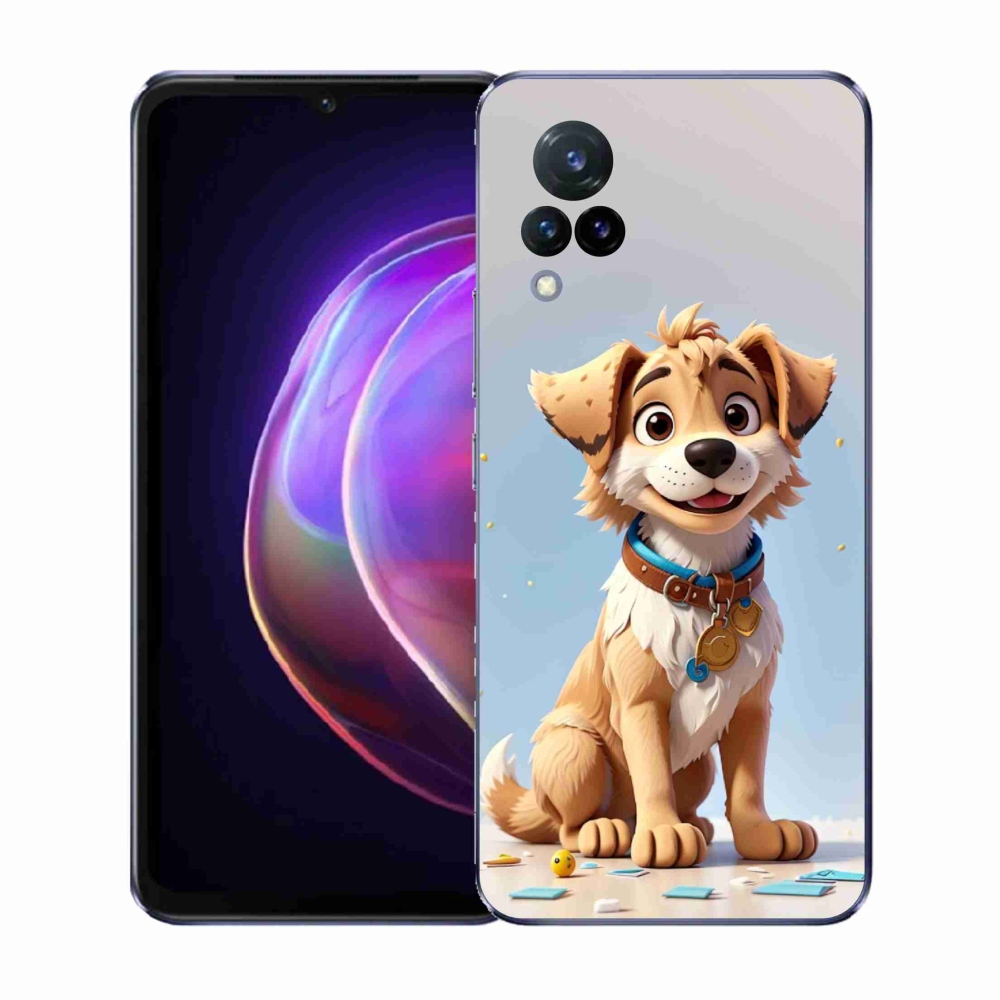 Gelový kryt mmCase na Vivo V21 4G/5G - kreslené štěně