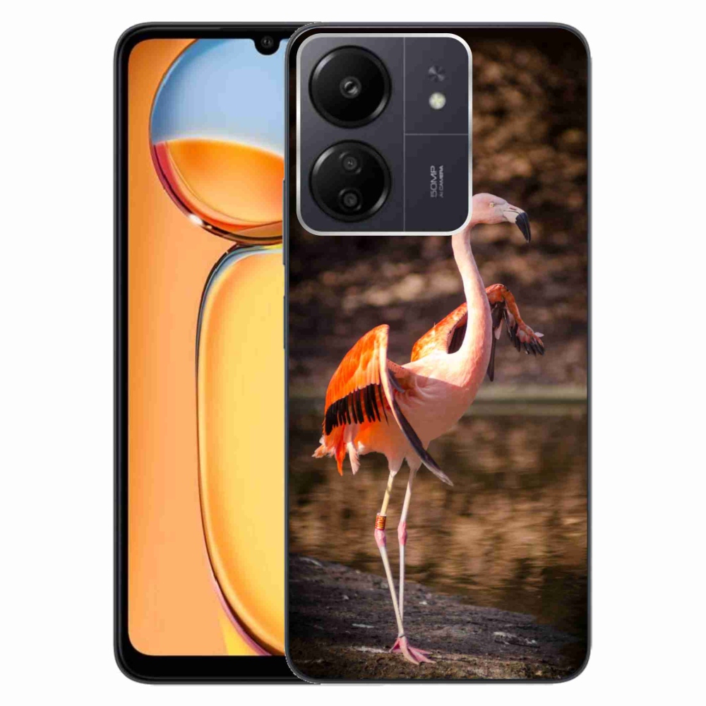Gelový kryt mmCase na Xiaomi Poco C65/Redmi 13C - plameňák 2