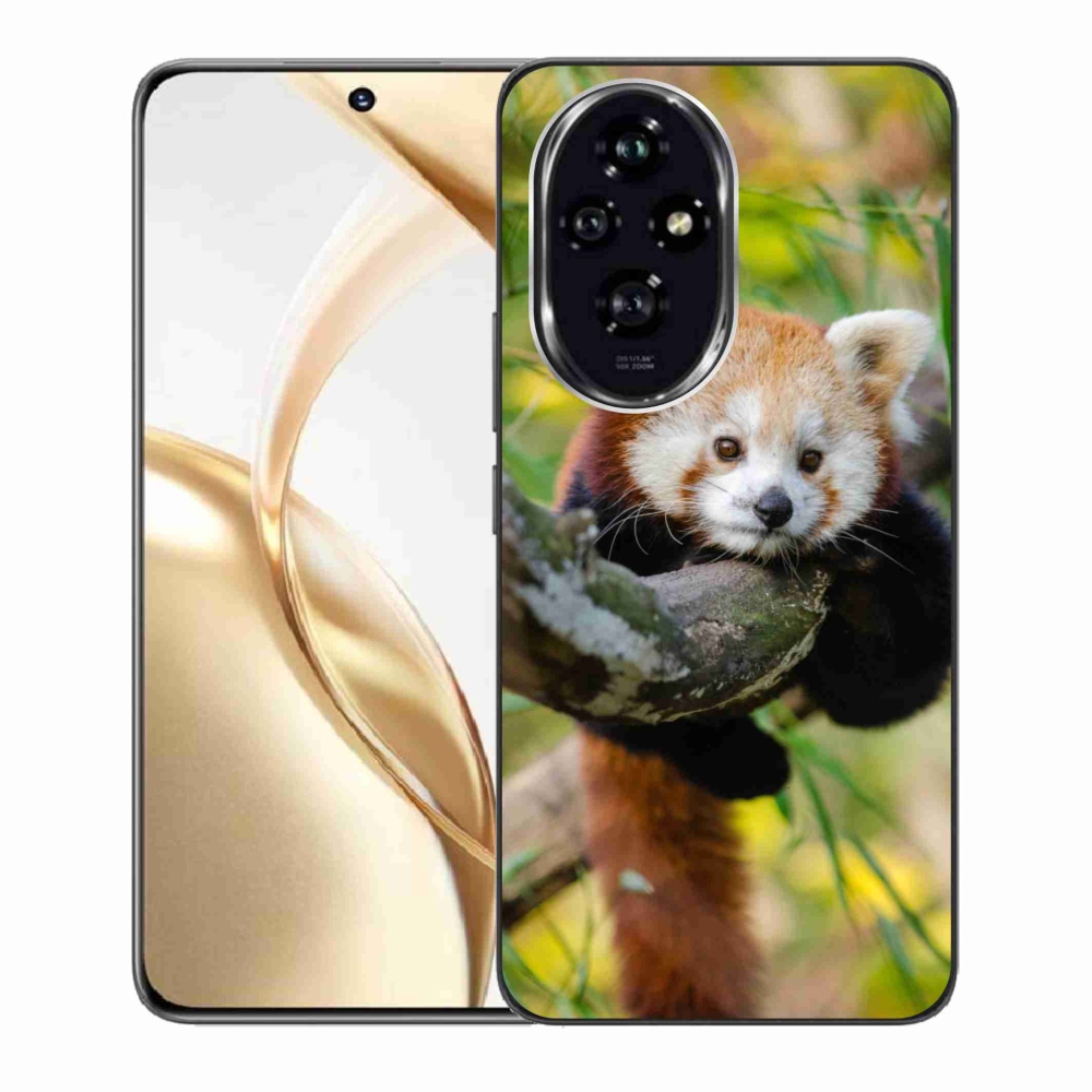 Gelový kryt mmCase na Honor 200 5G - panda červená