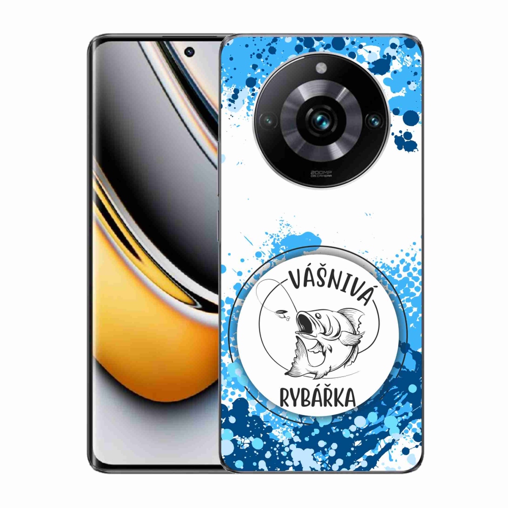 Gelový kryt mmCase na Realme 11 Pro/11 Pro+ - vášnivá rybářka bílé pozadí