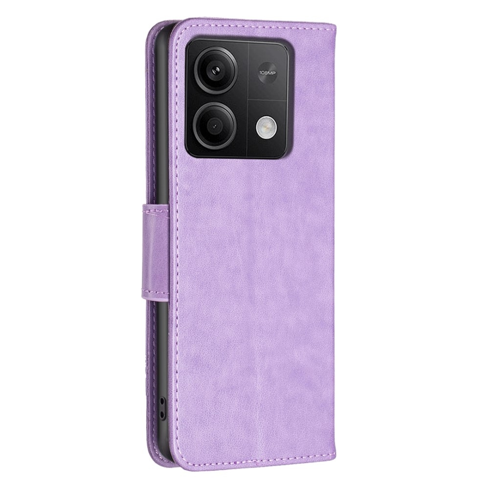 Butterfly knížkové pouzdro na Xiaomi Redmi Note 13 - světlefialové