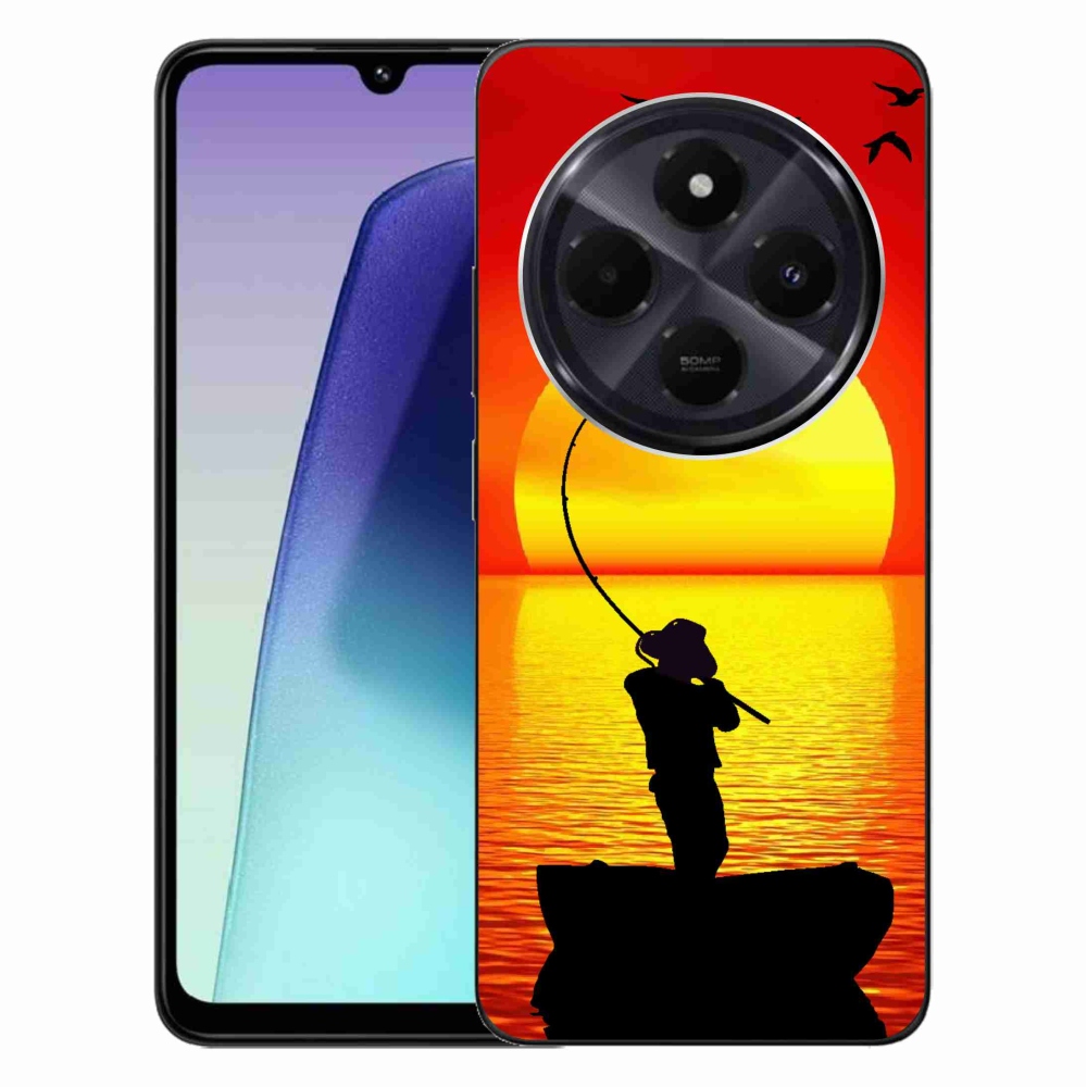 Gelový kryt mmCase na Xiaomi Redmi 14C/Poco C75 - rybaření
