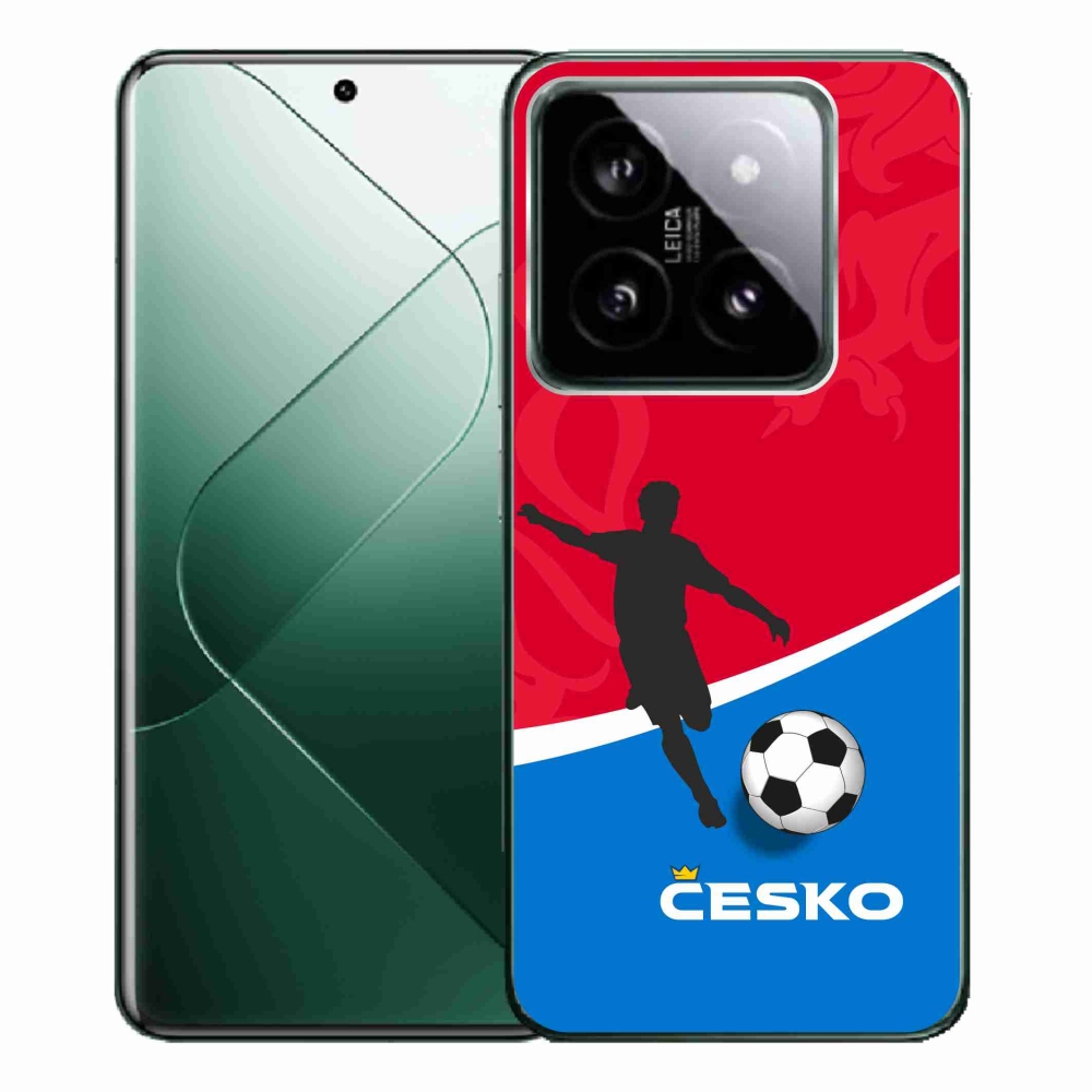 Gelový kryt mmCase na Xiaomi 14 Pro - fotbal Česko