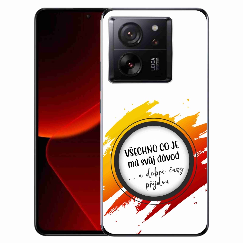 Gelový kryt mmCase na Xiaomi 13T/13T Pro - citát 3 bílé pozadí