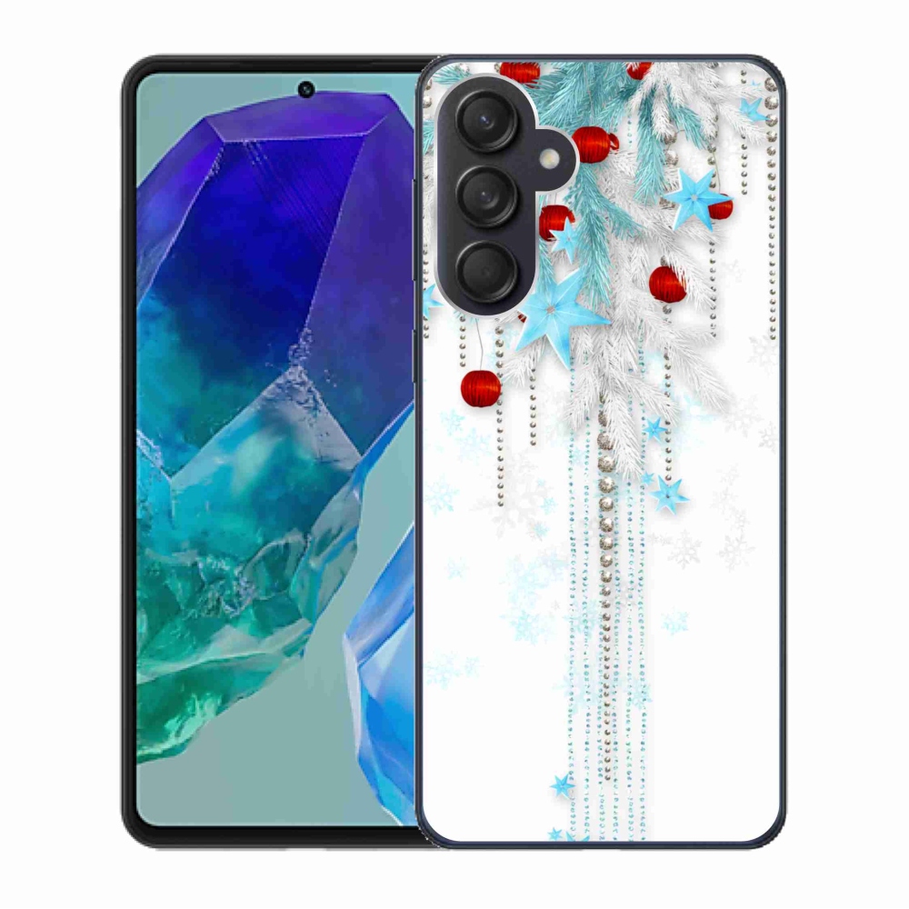 Gelový kryt mmCase na Samsung Galaxy M55 5G - vánoční ozdoby
