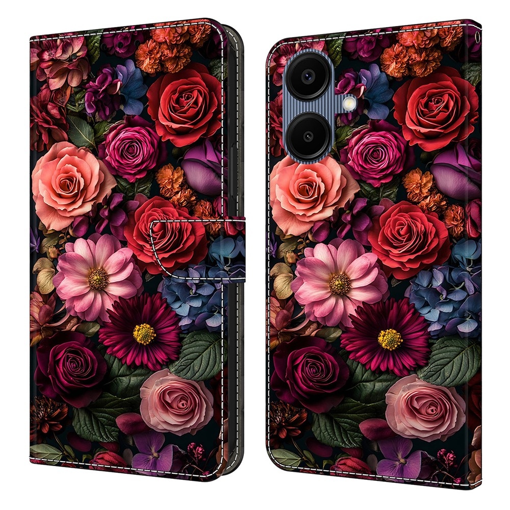 Smooth knížkové pouzdro na Samsung Galaxy A07 4G - květiny