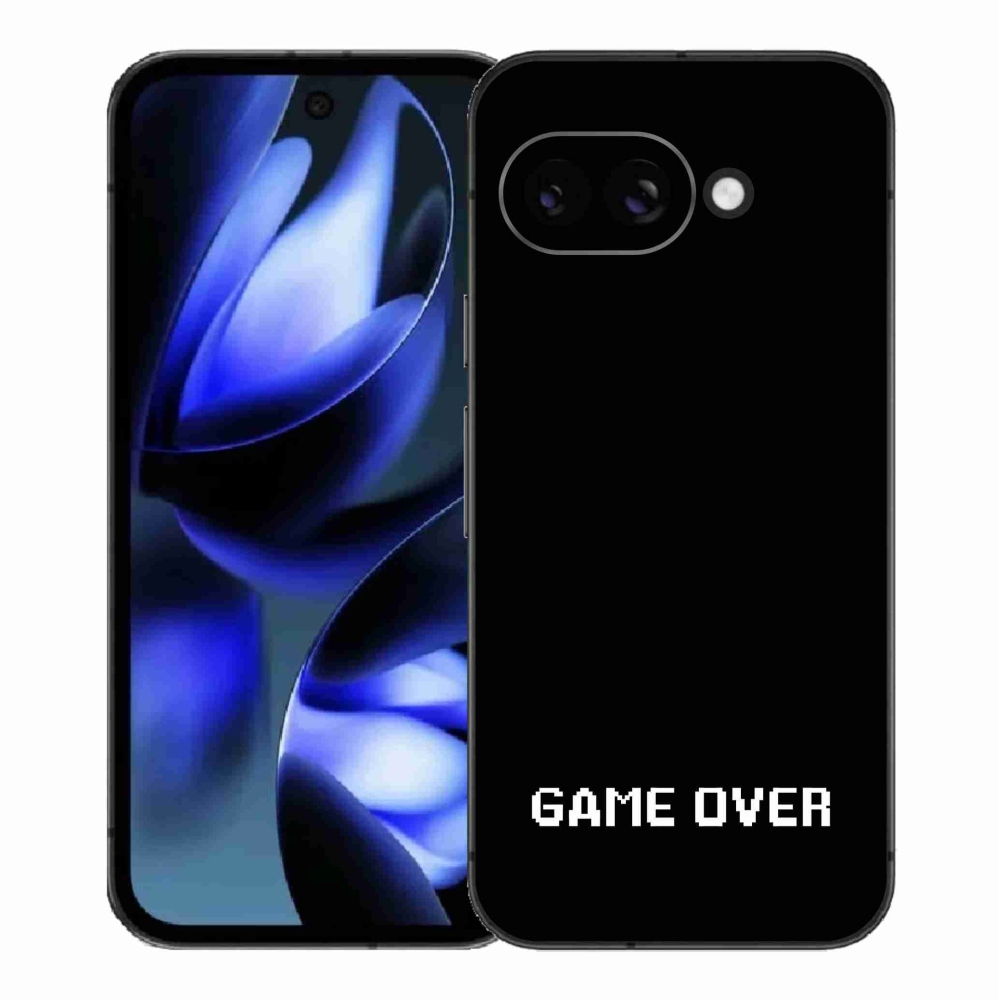 Gelový kryt mmCase na Google Pixel 9a - game over černé pozadí