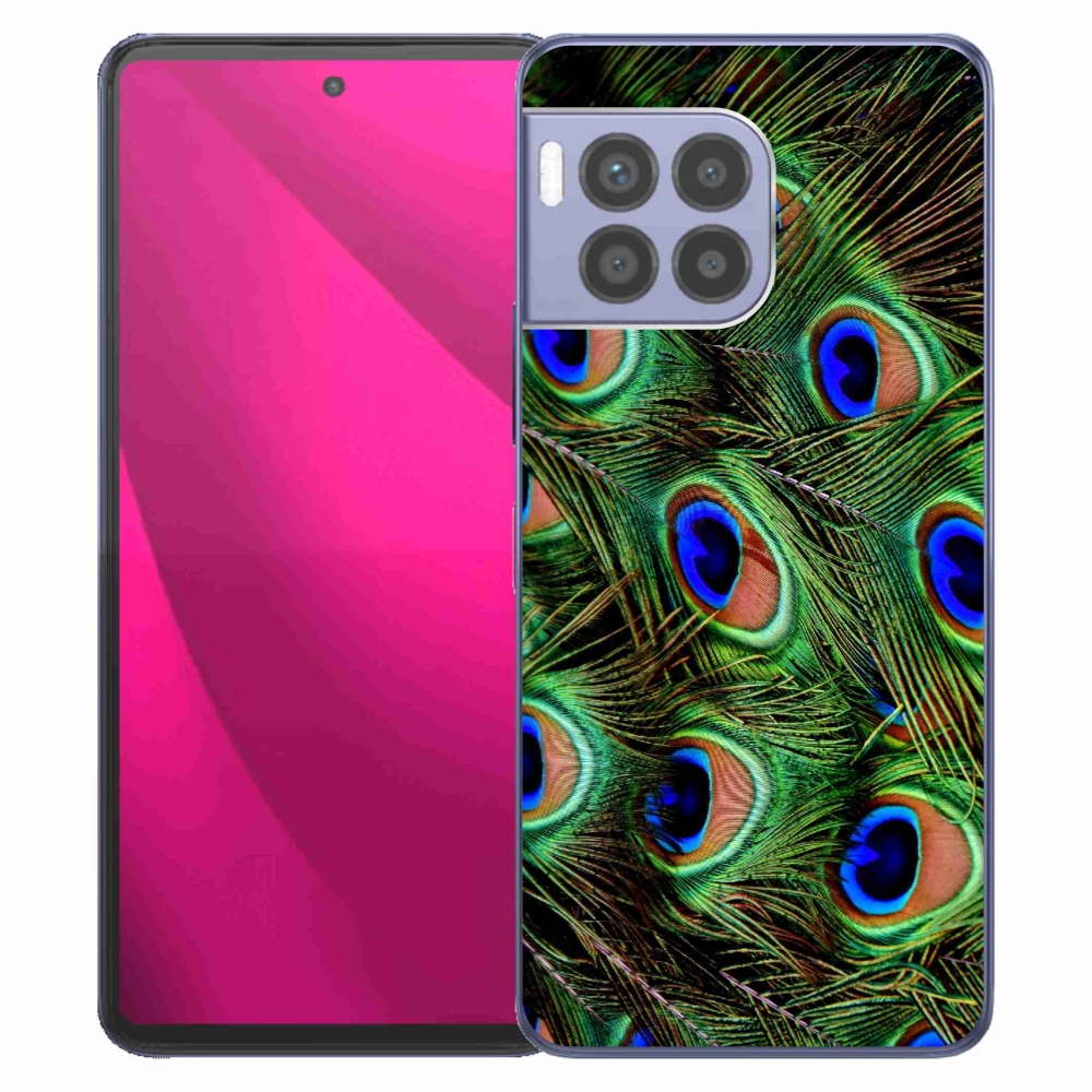 Gelový kryt mmCase na T-Mobile T Phone 2 Pro - paví peří