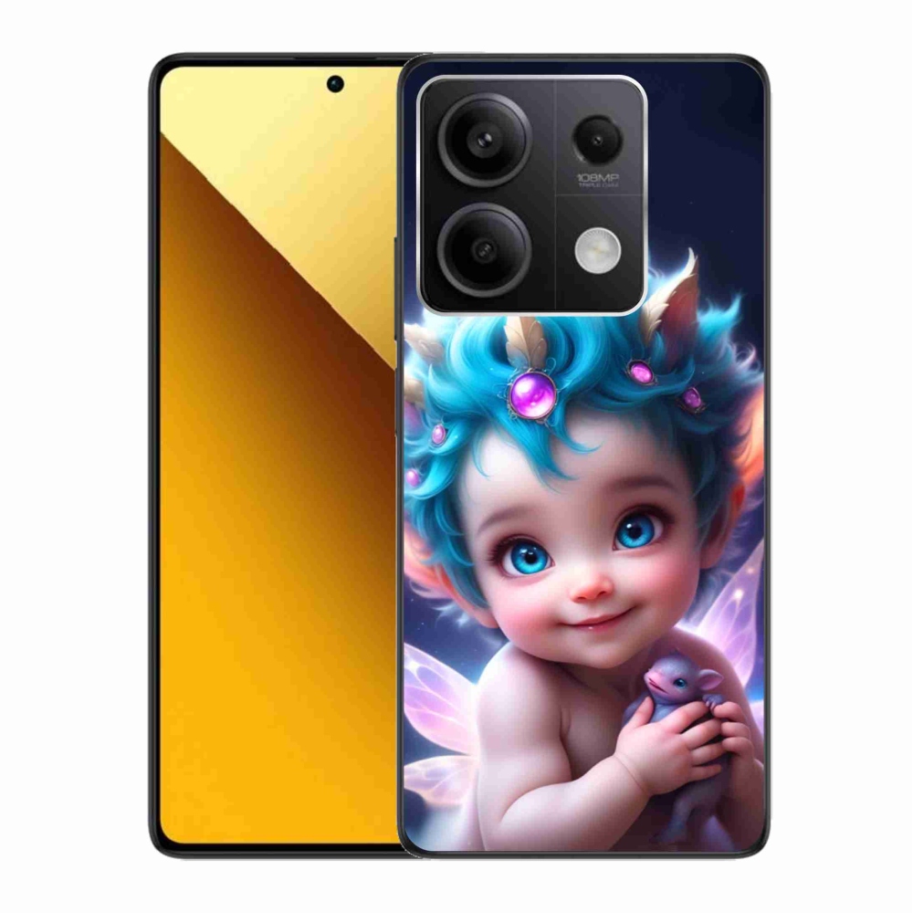 Gelový kryt mmCase na Xiaomi Redmi Note 13 5G - dítě s motýlími křídly
