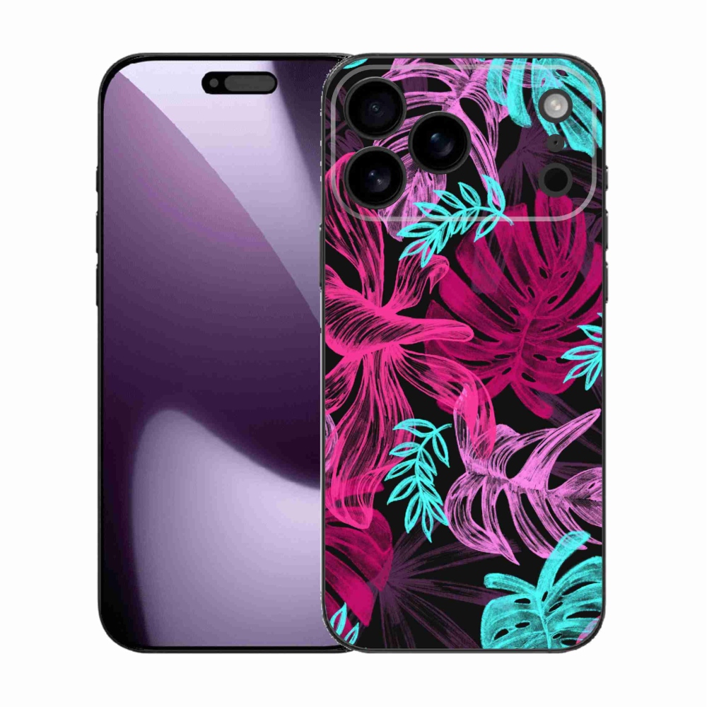 Gelový kryt mmCase na iPhone 17 Pro Max - květiny 1