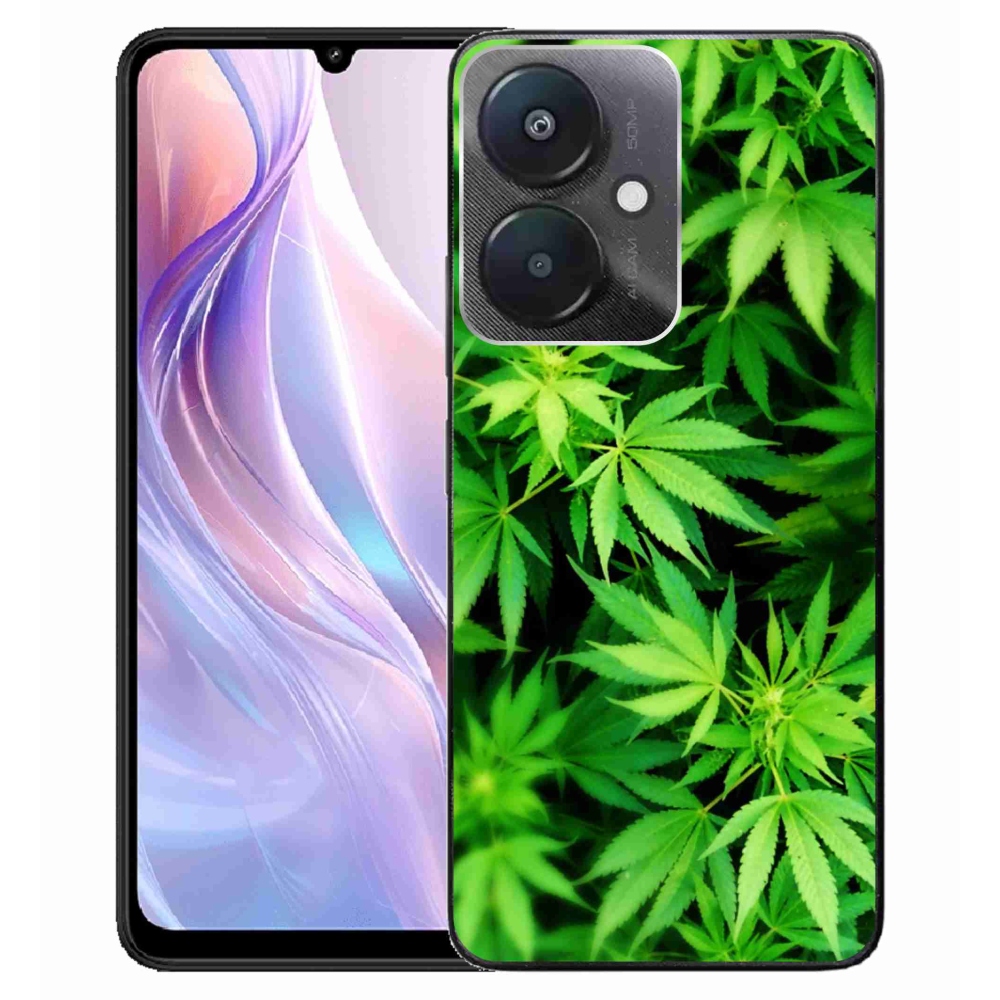 Gelový kryt mmCase na Xiaomi Redmi 13C 5G - konopí 3