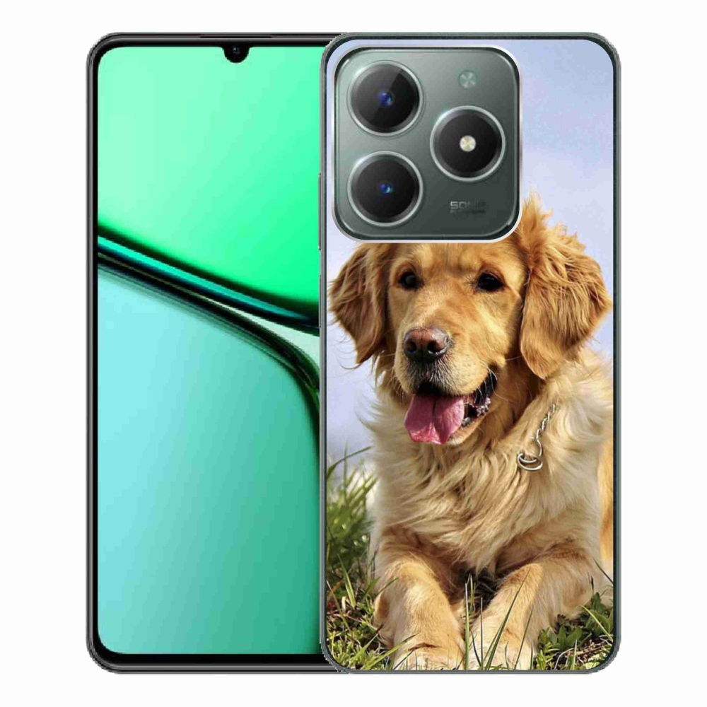 Gelový obal mmCase na Realme C61 - zlatý retrívr